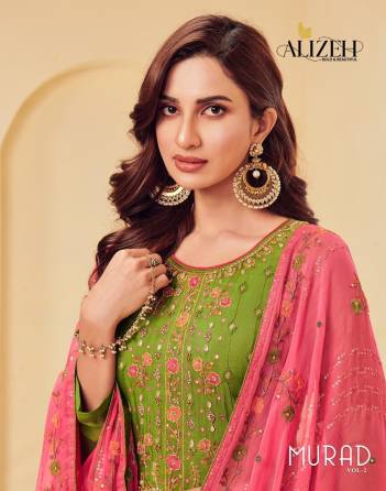 Murad Vol 2 By Alizeh Designer Straight Salwar Kameez Collection